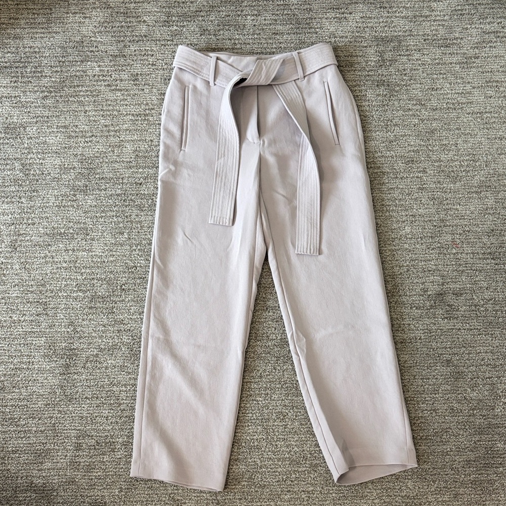 Lilac Wilfred Tie-Front Pant Aritzia